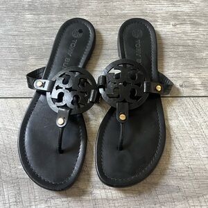 Black Tory Burch Miller sandals